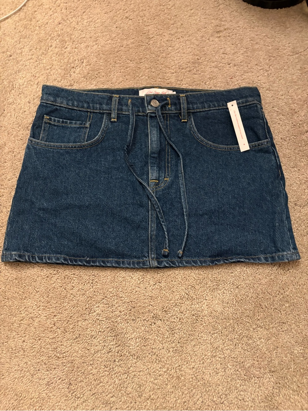 Lisa Says Gah denim mini skirt